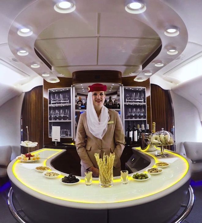 Emirates A380 Stone Bar Top Featured